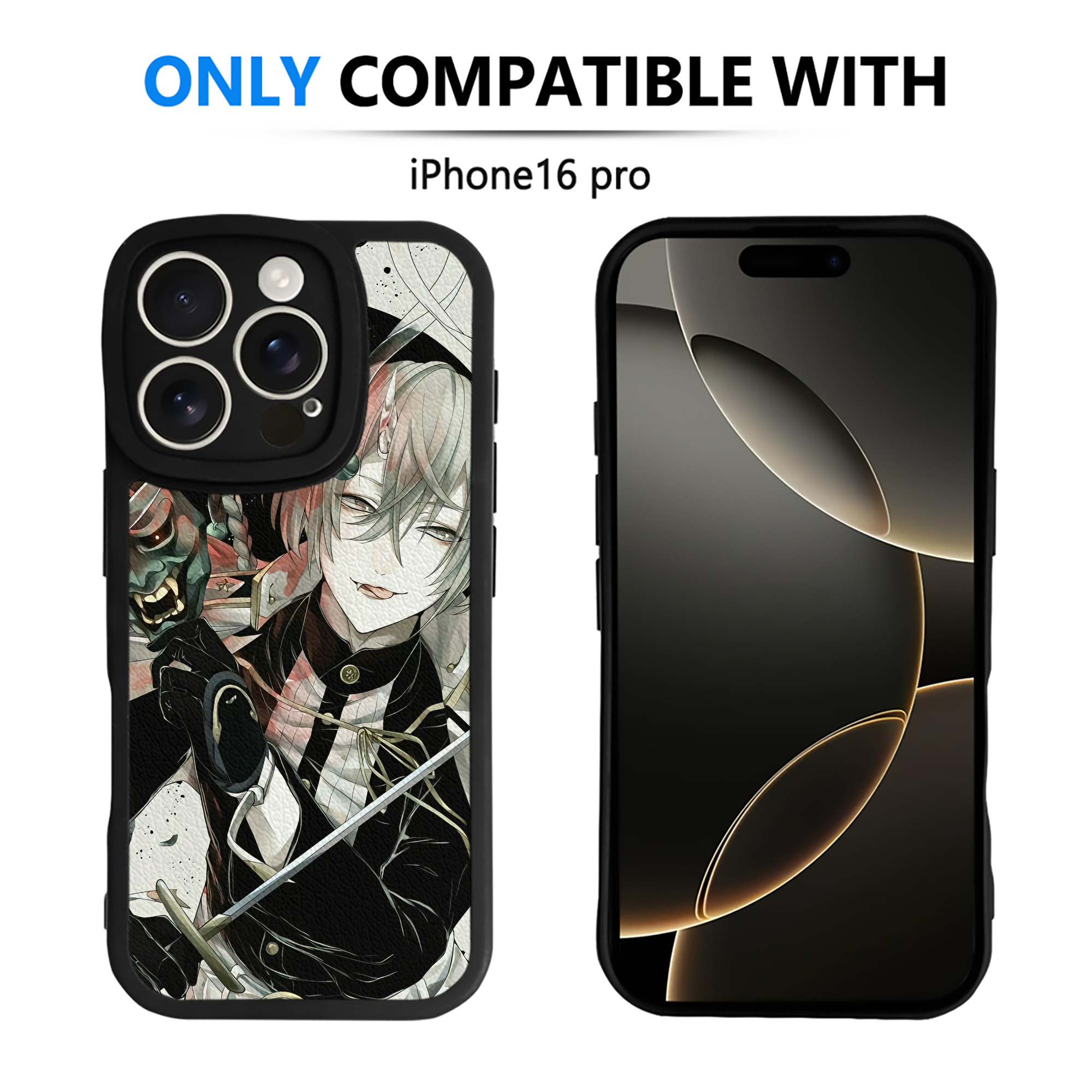 （画像用） 刀剣乱舞 Touken Ranbu 【iPhone 16シリーズ対応】シリコンスマホケース（レザー調） 材質：シリコン
